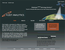 Tablet Screenshot of fleetanalytics.net